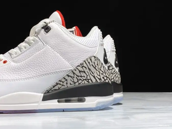 Rep TBK Jordan 3 white mens THROW LINE